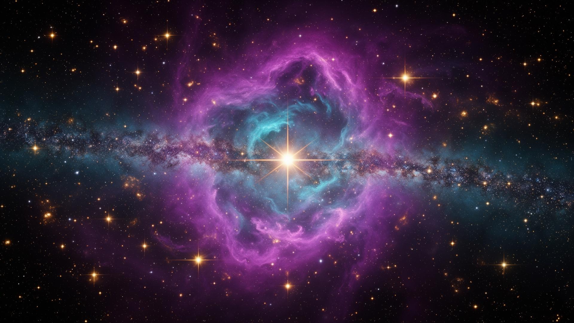 Cosmic galaxy nebula backdrop
